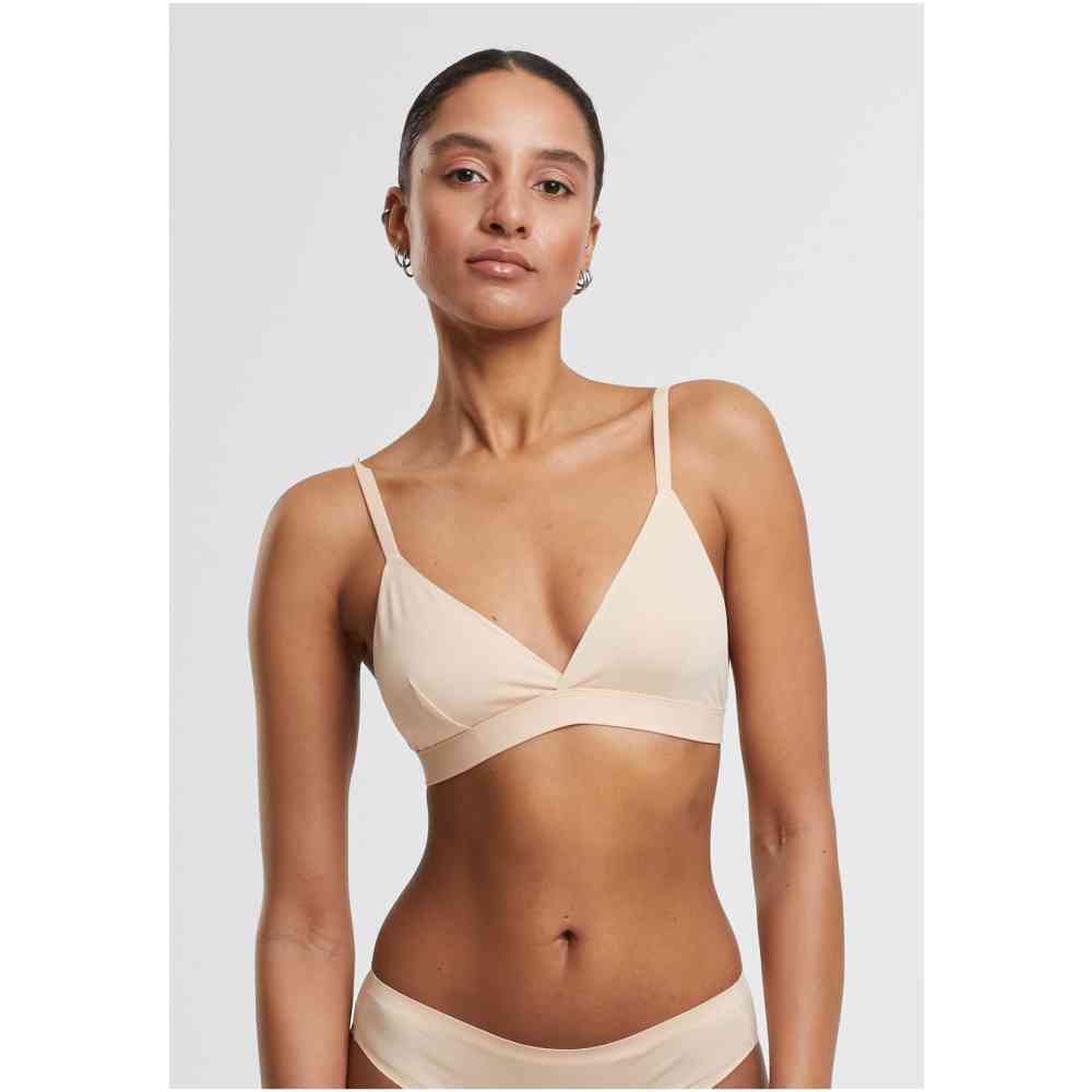 Urban Classics - Basic unpadded 2Pack BH - Huidskleur